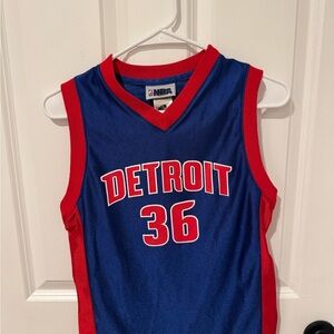 Rasheed Wallace #36 Vintage NBA Detroit Pistons Basketball Jersey